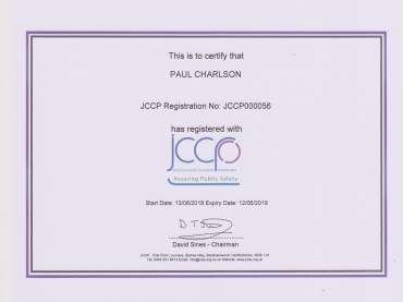 Dr Paul Charlson registers with JCCP